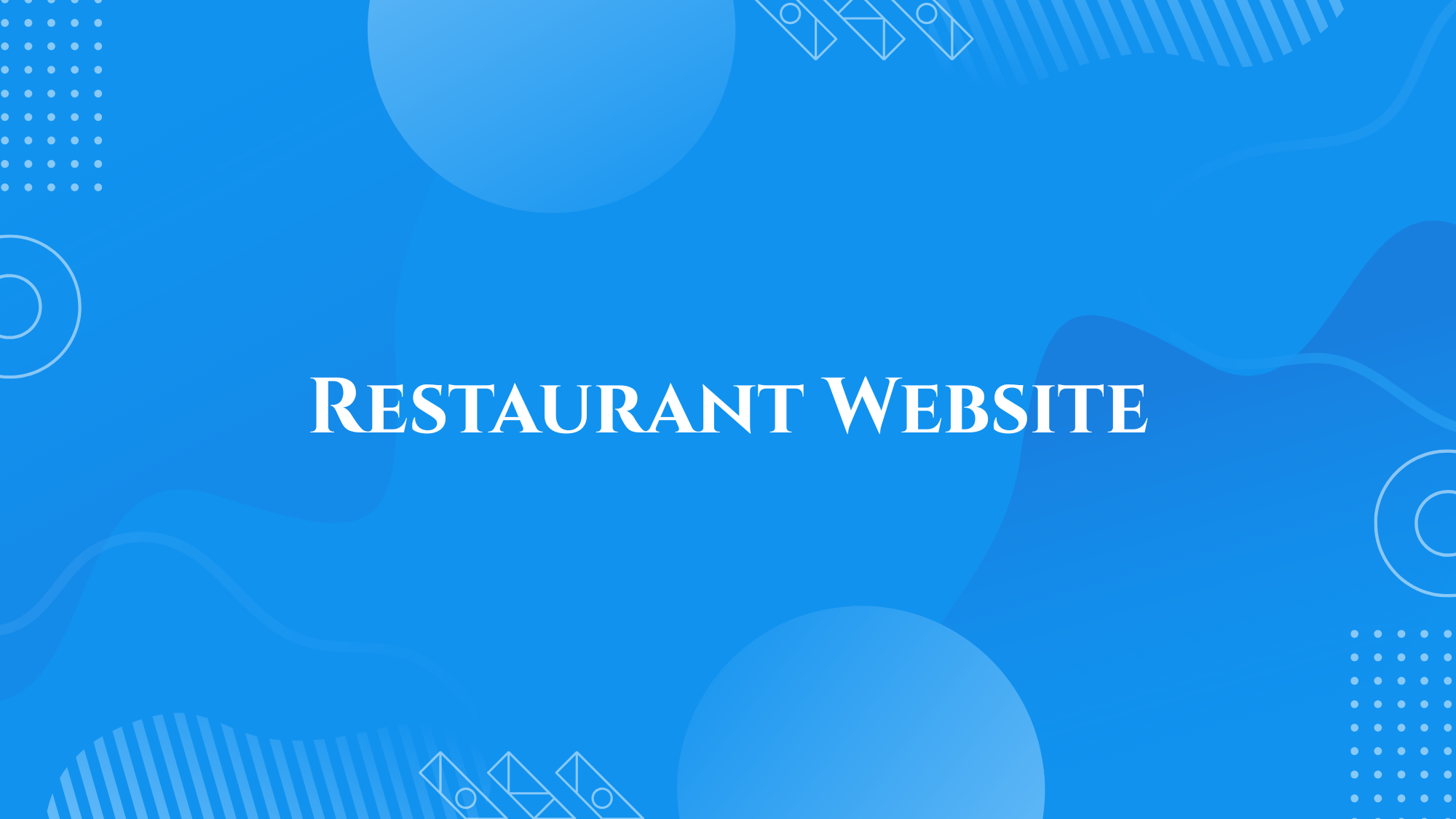 Restaurant Website